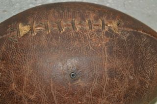 VERY WORN ANTIQUE/ VINTAGE RAWLINGS NFL OFFICIAL LEATHER FOOTBALL FULL SIZE 3