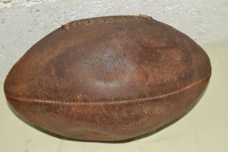 VERY WORN ANTIQUE/ VINTAGE RAWLINGS NFL OFFICIAL LEATHER FOOTBALL FULL SIZE 4