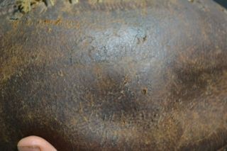 VERY WORN ANTIQUE/ VINTAGE RAWLINGS NFL OFFICIAL LEATHER FOOTBALL FULL SIZE 5