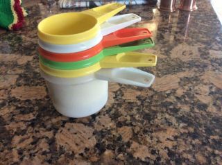 Vintage Tupperware Measuring Cups Set 2