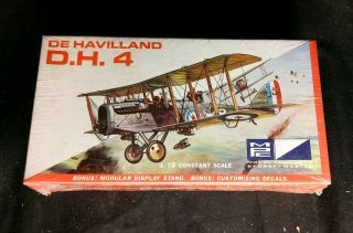 Vintage Mpc Kit / De Havilland D.  H.  4 / Factory Kit 50340 -