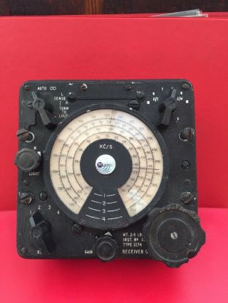 Vintage Aircraft Receiver Controller Marconi Wireless Telegraph Co London