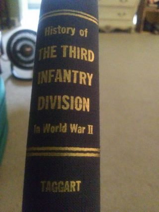 History Of The Third Infantry Division World War Ii 2 Taggart Vtg Book