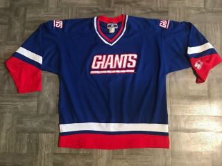 Vintage Starter York Giants Hockey Jersey Nfl 90 