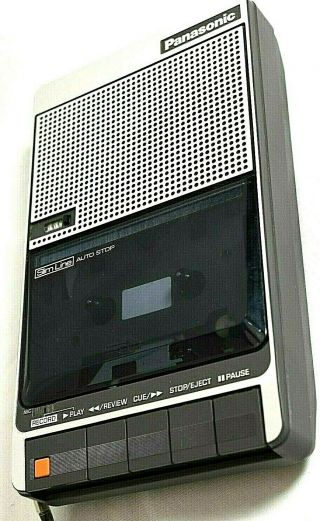 Vintage Panasonic SlimLine RQ - 2736 Portable Cassette Tape Recorder/Player w/AC 3