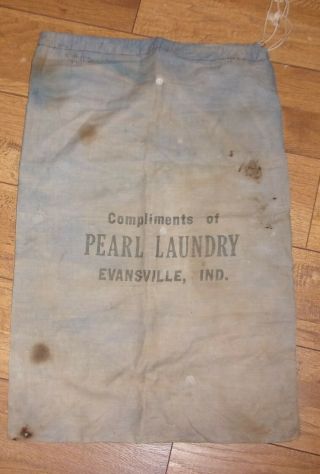 Vintage Pearl Laundry Bag,  Evansville,  Ind