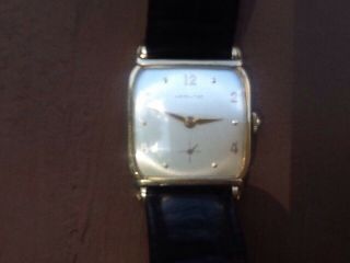 Vintage Hamilton 10k Wrist Watch For Men 