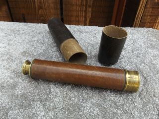 Brass Telescope Antique Vintage Hand Extending Old Naval Victorian Pirate