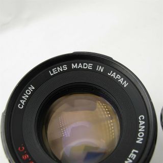 Vtg CANON 100mm F/2.  8 FD mount Camera lens Japan made 4