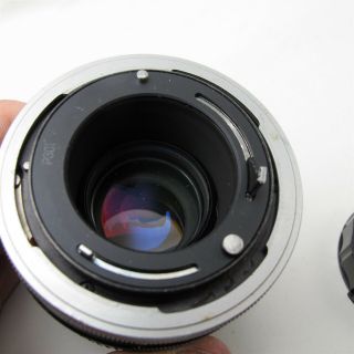 Vtg CANON 100mm F/2.  8 FD mount Camera lens Japan made 7