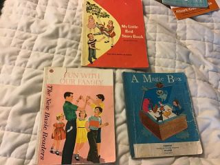 3 Vintage 1962 Basic Readers School Books - Dick And Jane Fun W Family,  Little Re