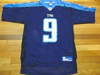 Vintage Reebok Nfl Tennessee Titans Steve Mcnair Blue Jersey Size M
