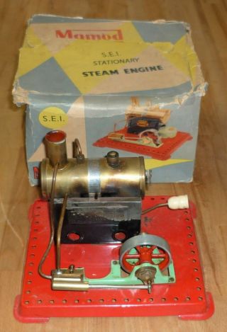 Vintage Mamod S.  E.  1 Stationary Steam Engine