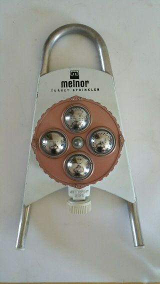 Vintage Melnor Turret Sprinkler Aluminum/metal Made In Usa