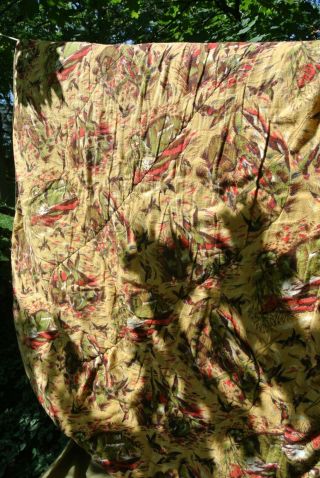 Vtg 60 70 ' s Coleman Duck Geese Tent Hunting Flannel Green Red TAN Sleeping Bag 5