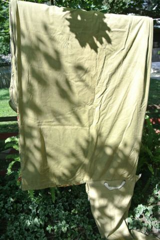 Vtg 60 70 ' s Coleman Duck Geese Tent Hunting Flannel Green Red TAN Sleeping Bag 8