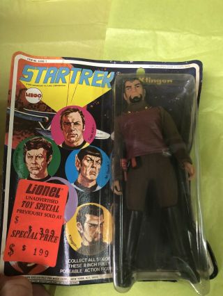 Vintage 1974 Mego 8 " Star Trek Klingon Figure Moc Freeship