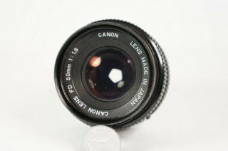 Vintage Canon 50mm F/1.  8 Fd Lens Prime Slr Camera No Fungus
