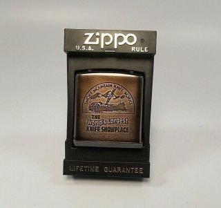 Vintage Zippo Advertising Ruler Tape Measure,  Smoky Mountain Knife