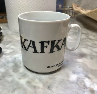 Vintage Franz Kafka Praha Prague Czech Coffee Mug Souvenir