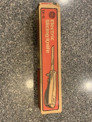 Vintage Ge General Electric Custom Electric Slicing Knife - Ek15