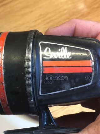 Very Rare Vintage Seville Johnson 170 Fishing Reel Made In The USA 1970’s? 2