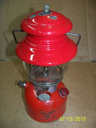 Vintage Coleman 200 Lantern,  Rare Brass Fount - Made In Canada - Dated 3/61