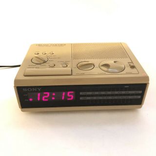 Sony Dream Machine Digital Clock Radio Fm Am Alarm Snooze Vintage