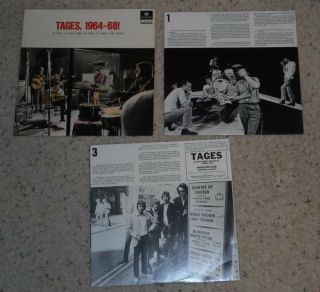 Vintage Tages 1964 - 68 Vinyl Record Parlophone Platina Skivor 7C 138 - 35954/5 2