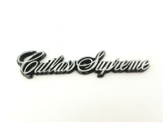1981 - 1987 Oldsmobile Cutlass Supreme Side Fender Emblem Badge Symbol Oem (1986)