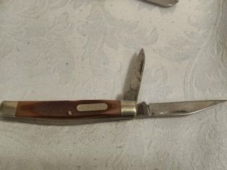 Vintage Schrade Usa Pocket Knife 2bl Texas Jack Farmers Ranchers Old Timer 830t