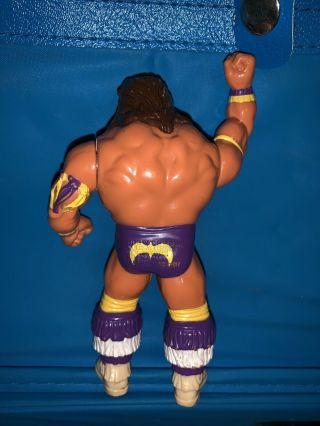 Vintage 1991 WWF Wrestling Hasbro The Ultimate Warrior Purple Trunks Figure 3