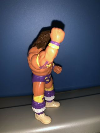 Vintage 1991 WWF Wrestling Hasbro The Ultimate Warrior Purple Trunks Figure 5