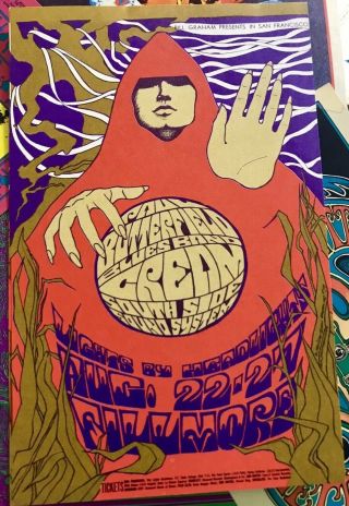 (9) Bill Graham Vintage 1960’s Authentic Psychedelic Postcards - 4