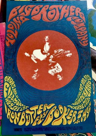 (9) Bill Graham Vintage 1960’s Authentic Psychedelic Postcards - 6