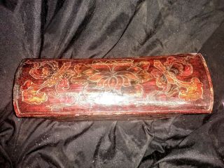 Vintage Antique Chinese Hand Painted Box,  With Drawer