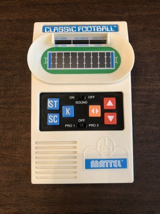Vintage Mattel Classic Football Electronic Handheld Game 2000 -