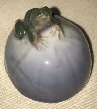 Vintage Royal Copenhagen Porcelain Frog Figurine Denmark