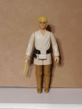 Vintage Star Wars Kenner Figure Luke Skywalker Farmboy 1977 1st 12 Real Saber