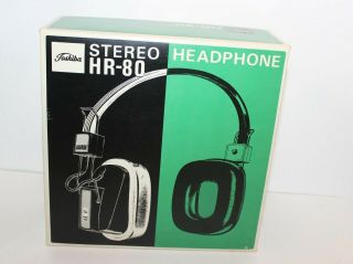 Vintage Toshiba Headphones Model Hr - 80 & Instructions