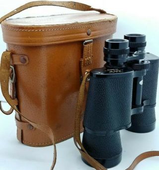 Vintage Copitar Ten 10x50 Field 5° Binoculars In Case