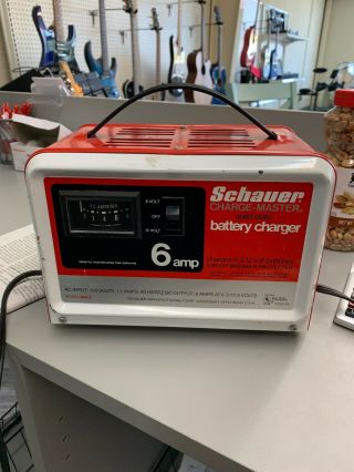 Vintage Schauer Battery Charger 6 Amp