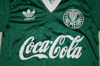 VINTAGE PALMEIRAS SOCCER CLUB BRAZIL CUP ADIDAS JERSEY S MENS MADE IN BRAZIL COC 2