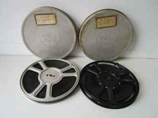 Vintage 9.  5mm Films X 2 Santiago To Paris And Versailles To Munich B/w Silent