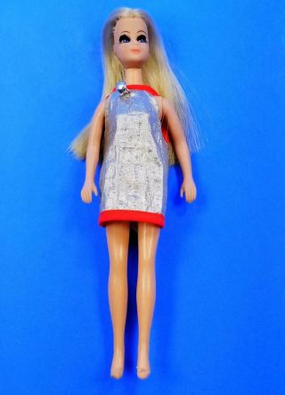 RARE Topper Dawn Doll Dance Party Fancy Feets Doll w/Dress Vintage 1970 ' s 2