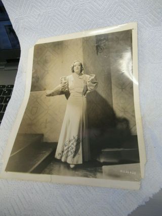 Vintage Signed Joan Crawford Black & White Photo