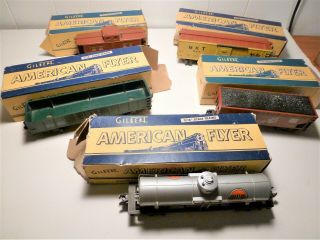 Vintage American Flyer S Scale,  5 Cars.
