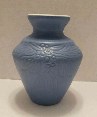 Vintage Coors Art Pottery Vase Leaf & Berry Pattern