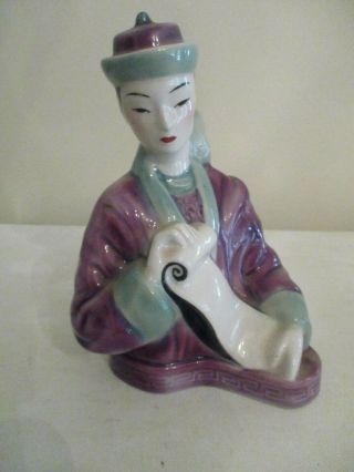 Vintage Goldscheider Figurine Porcelain Chinese Poet Antique Bust