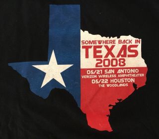 Vintage Iron Maiden T Shirt Somewhere Back in Texas 2008 San Antonio 2X Anvil 4